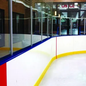 factory outlet hdpe artificial protective fence backyard ice rink dasher board with glass