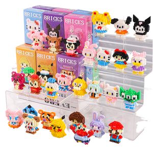 Động vật thiên nhiên lắp ráp túi giáo dục kể chuyện khối chơi Thiết lập số bảng chữ cái khối xây dựng nhựa ABS 40 mảnh đồ chơi - Product Image 1