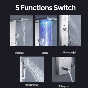 Настенная душевая панель для ванной комнаты из нержавеющей стали - Product Image 3