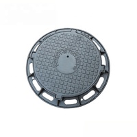 EN124 DCI ductile fonderie fonte GGG-50 couverture de trou d'homme avec peinture Au Bitume