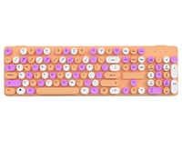 China Baru USB Proyeksi Warna-Warni 104 Tombol Keycap Punk Keyboard Mini Gaming Nirkabel Portabel 896 untuk Komputer Laptop