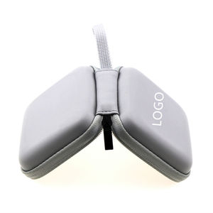 XWT PU cuir personnalisé fermeture éclair étui de rangement pour écouteurs Protection inodore antichoc étanche coque dure matériel Style de sac - Product Image 5