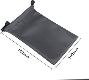 Tragbare Kleine Staubdichte Brillenhülle Sonnenbrillen-Tasche Anpassbare Zugbeutel-Tasche 10X20CM - Product Image 6