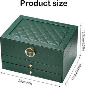 Custom Eco-Friendly Durable Elegant PU Leather Foldable Display Case Showcase Women's Girls' Travel Jewel <b>Ring</b> <b>Watch</b> Jewelry Set - Product Image 2