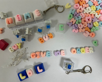Accessoires de lettres miniatures 1,3 cm pour DIY Clicker Basic Name, jouet Clicker DIY, jouet anti-stress, accessoires de kit DIY