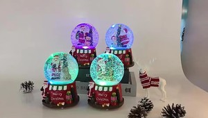 Su misura di natale <span class=keywords><strong>globo</strong></span> di neve acqua riempita di vetro con il tema della scultura in Polyresin neve per l'arte di natale decorazione regalo - Product Image 2