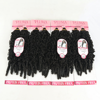 Extensions de cheveux synthétiques Julianna Wholesale Large Stock Protein Bio Fiber Deep Wave Burmese Curly pour tresses Boho Box Braids