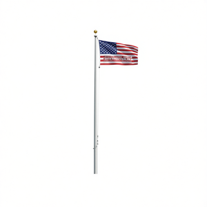 Us <b>Flag</b> 35.4 X 59.1 Inches Polyester Aluminum <b>Pole</b> Flying Style Digital Print Rectangle Multicolour Model D0100HE2XPV - Product Image 1
