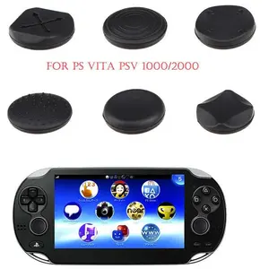 6 pièces capuchon de pouce en Silicone pour PlayStation Psvita <span class=keywords><strong>PS</strong></span> <span class=keywords><strong>Vita</strong></span> 1000/2000 contrôleur analogique bâton de pouce étui de protection - Product Image 2