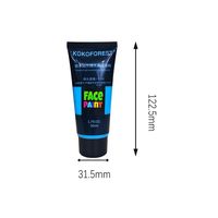 Tube de 50 ml imperméable, résistant à la transpiration, longue durée, séchage rapide pour la peinture faciale en pâte