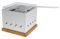 Grilles de barbecue, gril pliant, poêle extérieur portable 2 en 1