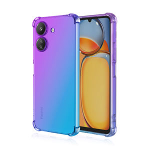 Para Redmi 13C Case, New Gradient Rainbow Clear Esquinas reforzadas a prueba de golpes Soft Flexible TPU Funda para teléfono móvil para Redmi 13C - Product Image 2