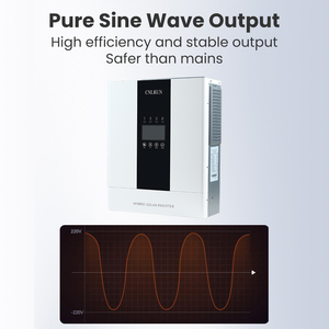 Onduleur solaire hybride 4kW 6kW 8kW 10kW, fabricant d'onduleurs solaires hors réseau et sur réseau, onduleur de puissance à onde sinusoïdale pure MPPT - Product Image 4