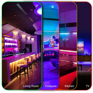 10m 32.8ft 5050 Interior Decor Multi Color IR Remote and App Control <b>Smart</b> RGB LED <b>Light</b> Strip With Blue Tooth - Product Image 6