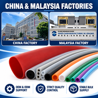 Pièces d'extrusion en silicone personnalisées OEM, tube creux multi-profil, bande d'étanchéité en mousse pour équipements et appareils industriels