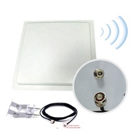 8/9/12dbi 860 960MHz ABS ganancia pasiva de largo alcance UHF RFID antena Horizontal Circular Rfid sistema de gestión de inventario