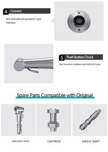 Cponz CP-SG25L หัวฉีดระบายความร้อนภายนอกทันตกรรมระบบหัวสะอาดรากฟันเทียม CA <span class=keywords><strong>burs</strong></span> (ได้รับการรับรอง CE คลาส - Product Image 4