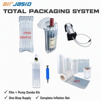 Film de protection transparent en PE gonflable, écologique, résistant aux chocs, imperméable, réutilisable, emballage en colonne, rouleau de sacs