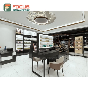 Factory Direct Boutique Store <b>Led</b> <b>Lighting</b> Wall Shelving Layout Design Beauty Retail Design - Product Image 5