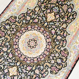 91 cm x 152 elegante alfombra anudada antiguo efecto Toronto <span class=keywords><strong>comprar</strong></span> en línea India hecho a mano de Turquía alfombra de seda - Product Image 4