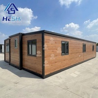 Maison préfabriquée moderne étanche de 40 pieds et 20 pieds extensible, maison préfabriquée en acier léger, deux chambres, appartement pour grand-mère