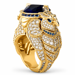 Anello da Donna a Forma di Pappagallo con Dettagli Scintillanti, Design Animale, Gioielli alla Moda - Product Image 1