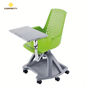 Öğrenciler İçin Katlanabilir Tablet Yazı Tahtalı Döner Sandalyeler, Okul Sınıfı ve Eğitim Odaları İçin Ergonomik Sandalye - Product Image 2