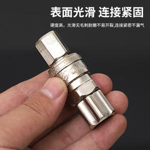 Raccords pneumatiques rapides en acier inoxydable, connecteur de tuyau d'air fileté de 6 mm 1/4 pouces pour tube en nylon PU - Product Image 4