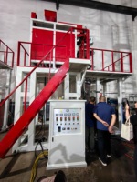 Machine d'extrusion de film soufflé à froid PP à refroidissement par eau automatique Hongtong, haute performance et économique