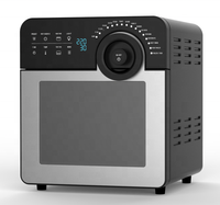 Nouvelle friteuse à air numérique 14,5 L avec boîtier en acier inoxydable, écran LED et accessoires pour usage domestique