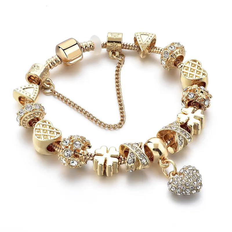 Fashion Jewelry Designer Charms for DIY Bracelets & Bangles Gold Charm Bracelet Women
