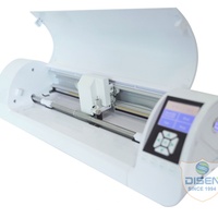 Machine de découpe de vinyle autocollant Disen A3 avec moteur pas à pas et alimentation automatique DSA-Q3, mini traceur de découpe de contour automatique de bureau 0,05 mm