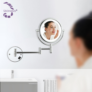 Hot-bán khách sạn phòng tắm nối dài tiết kiệm không gian 3x 5x 7x <span class=keywords><strong>Magnifying</strong></span> Wall Mount trang điểm phòng tắm Led Gương - Product Image 2