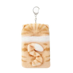 Porta carte in PVC Unisex con copertina per gatto in peluche Super morbido - Product Image 3