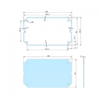 CNC usinage anodisation boîtier en aluminium boîtier d'instrument électronique boîtier PCB boîtier boîte de jonction Din Rail boîte