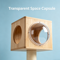 Yue Chong En gros Griffoir pour chat en plastique N5, Maison pour chat à 2 niveaux, Nid pour animal de compagnie, Capsule spatiale toutes saisons, Jouet pour animal de compagnie