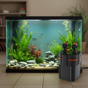 Filtro de Canister para Acuario de 55 Galones, Bomba Potente de 2 Etapas para Peceras Grandes, Uso Interior, Diseño Moderno de Plástico - Product Image 2