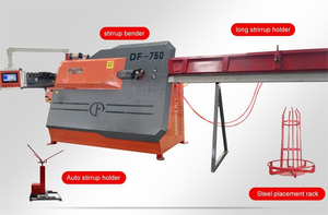 Máquina dobladora automática CNC 2D Taiqing para barras de refuerzo de construcción de acero, motor de 38kW, nueva condición, doblado de <span class=keywords><strong>estribos</strong></span> de bobina compuesta - Product Image 2