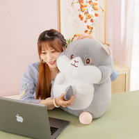 Dessin animé mignon écureuil potelé en peluche coussin doux écureuil peluche jouet créatif drôle ludique gros écureuil