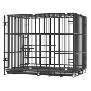 Caja para perros de alambre de Metal grueso de alta resistencia plegable grande individual con bandeja de drenaje - Product Image 2