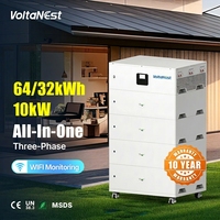 Système de stockage d'énergie domestique tout-en-un VoltaNest, modulaire et empilable, LiFePO4, 30 kWh, 32 kWh avec onduleur triphasé 10 kW