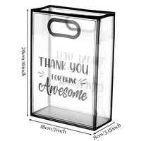 Sacs en plastique transparents personnalisés avec message de remerciement pour emballage cadeau et shopping, pour petites entreprises