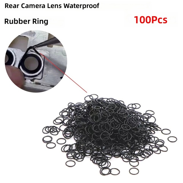 100pcs Back Camera Lens WaterProof Seal Ring for iPhone X-17 Pro Max Waterproof Rubber Circle Big Hold Phone Repair Parts