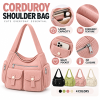 Sac fourre-tout décontracté personnalisé en polyester pour femme, idéal pour le travail, l'école, les voyages, grande capacité, multi-poches, sac à bandoulière en tissu durable