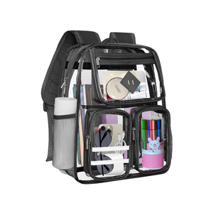 Mochila Escolar Transparente de PVC con Logotipo Personalizado, Resistente, con Triple Costura y Correas de Hombro Reforzadas, Gran Venta - Product Image 1