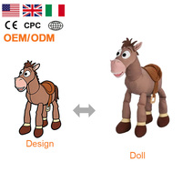 Fabricant direct de peluches personnalisées : Vache en peluche, cadeau d'anniversaire, jouet en peluche en coton PP, animaux en peluche, chien, capybara, chat en gelée