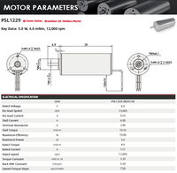 Moteur sans balais PrimoPal à faible bruit et haute vitesse (12000 tr/min) pour main robotique, mini-moteur sans noyau pour robot humanoïde