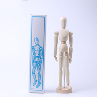 Mannequin en bois réglable de 8 pouces, mannequin en bois avec support, figurine humaine articulée pour artiste, modèle pour le dessin