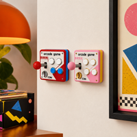 Cache-joystick rétro coloré, décoration murale créative pour la maison et la chambre