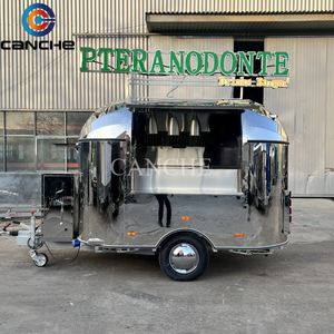 Remolque Móvil de Acero Inoxidable para Camión de Comida con Máquina de Helados, Hot Dogs y Aperitivos, Horno/Microondas, Velocidad de 80 km/h, Certificado CE COC - Product Image 2